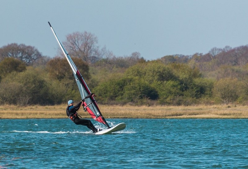 Windsurfing at Calshot