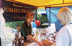 image of farmers market stall, Southsea