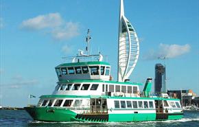 Gosport Ferry in front of the Spinnaker Tower