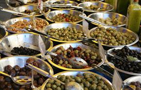 Olives at Winchester general street markets
