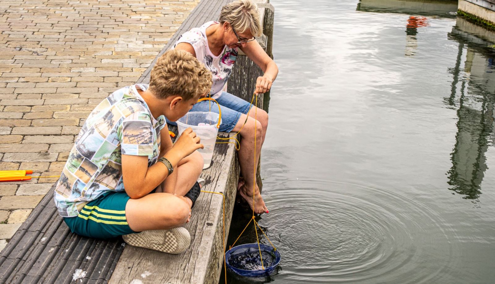 Crabbing in Lymington, Hampshire