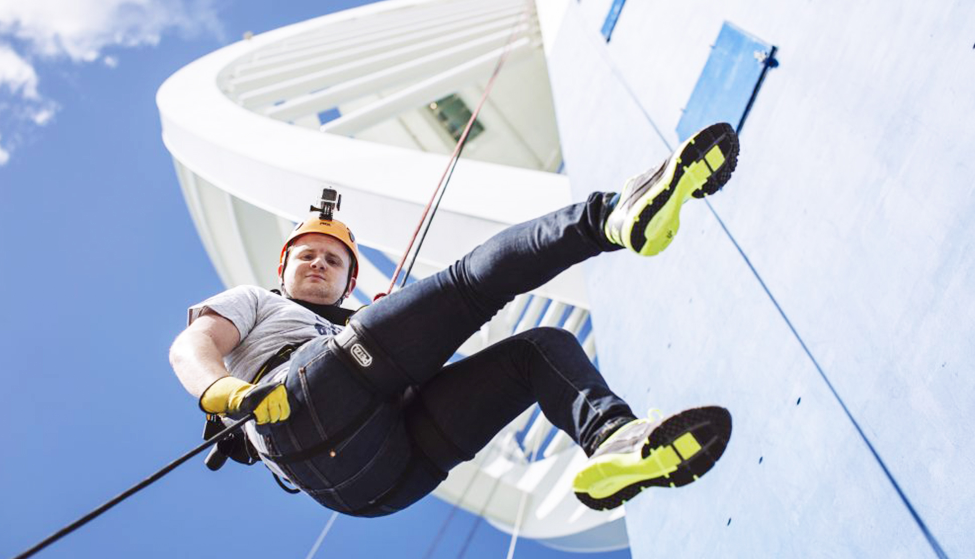 Spinnaker abseil