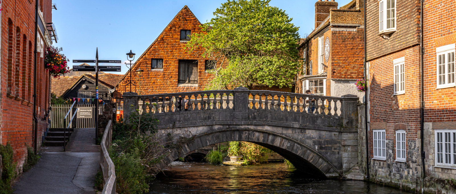 Historic Winchester with the River Itchen