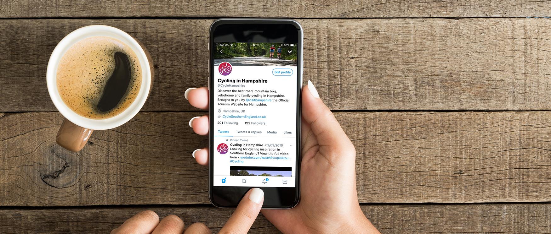 Cycling in Hampshire Social Media Channels