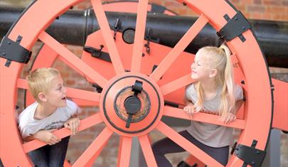 Children playing at Royal Armouries - Fort Nelson