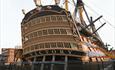 View of HMS Victory at Portsmouth Historic Dockyard